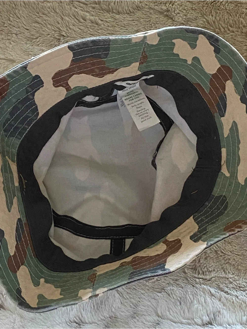Aerie  Camo Bucket Hat - Green Camo small